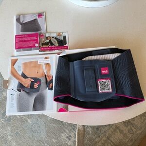 Medi Lumbar Support Belt in Black and Pink